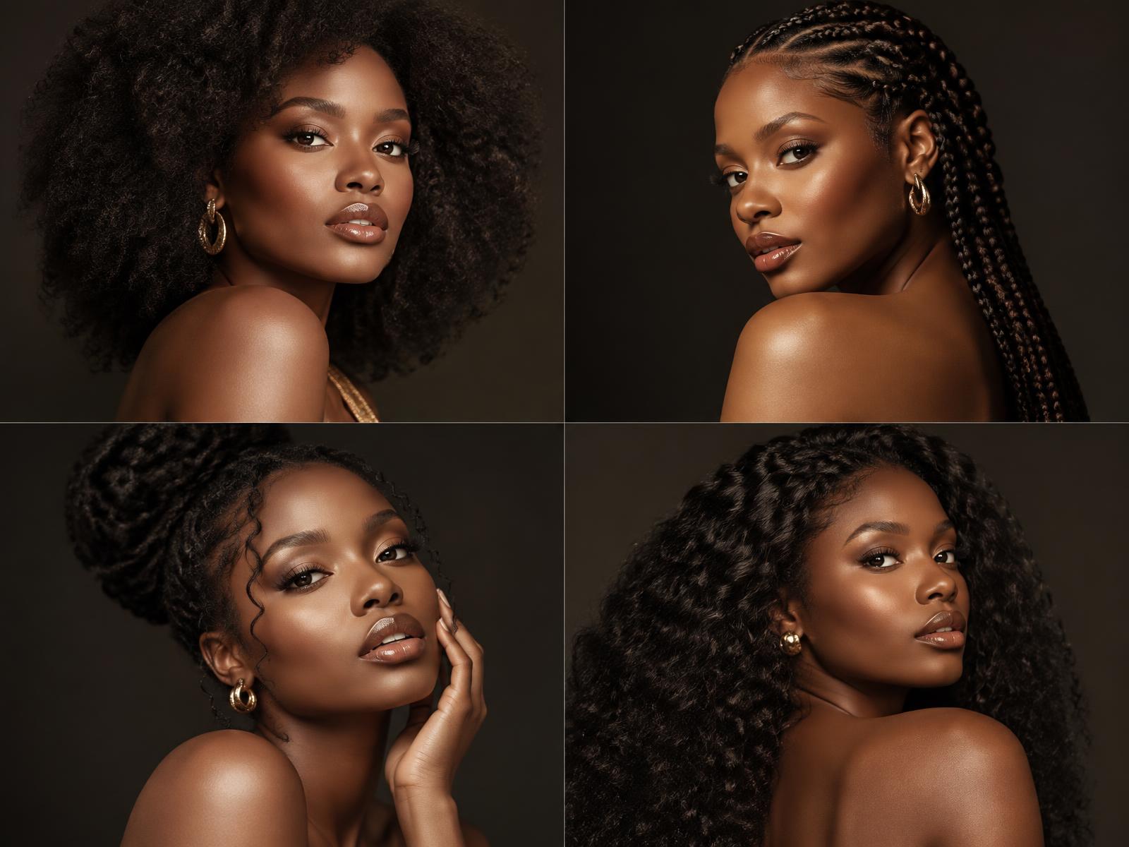 Coiffure afro naturelle
